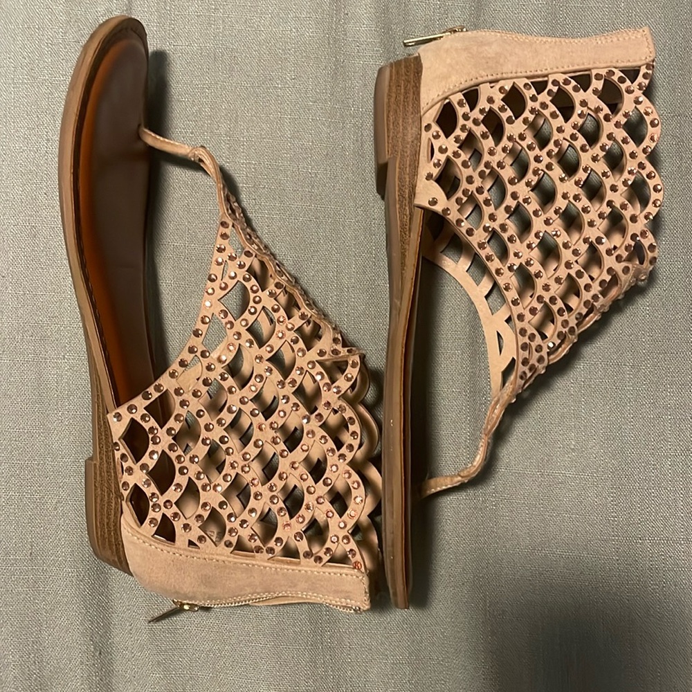 Zigi Soho Tan/Rose Gold Beige sandals